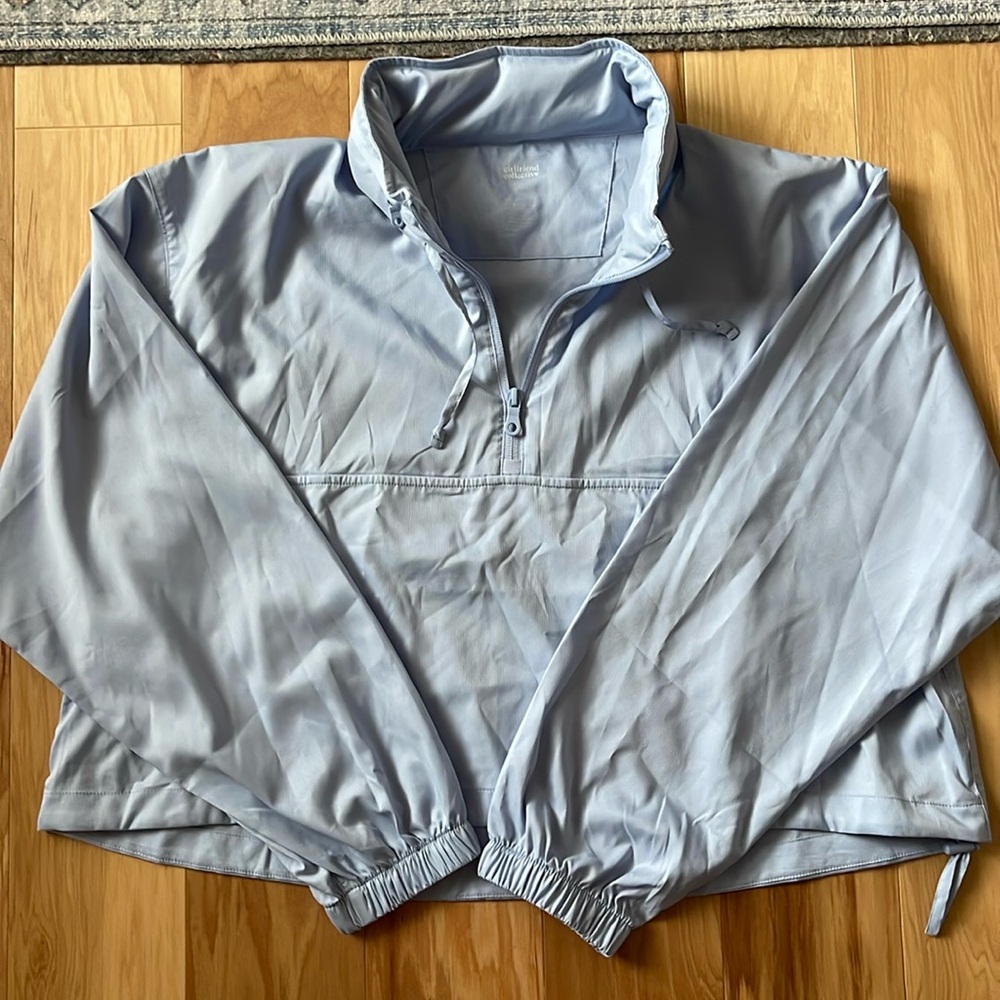 Girlfriend collective hummingbird half zip windbreaker